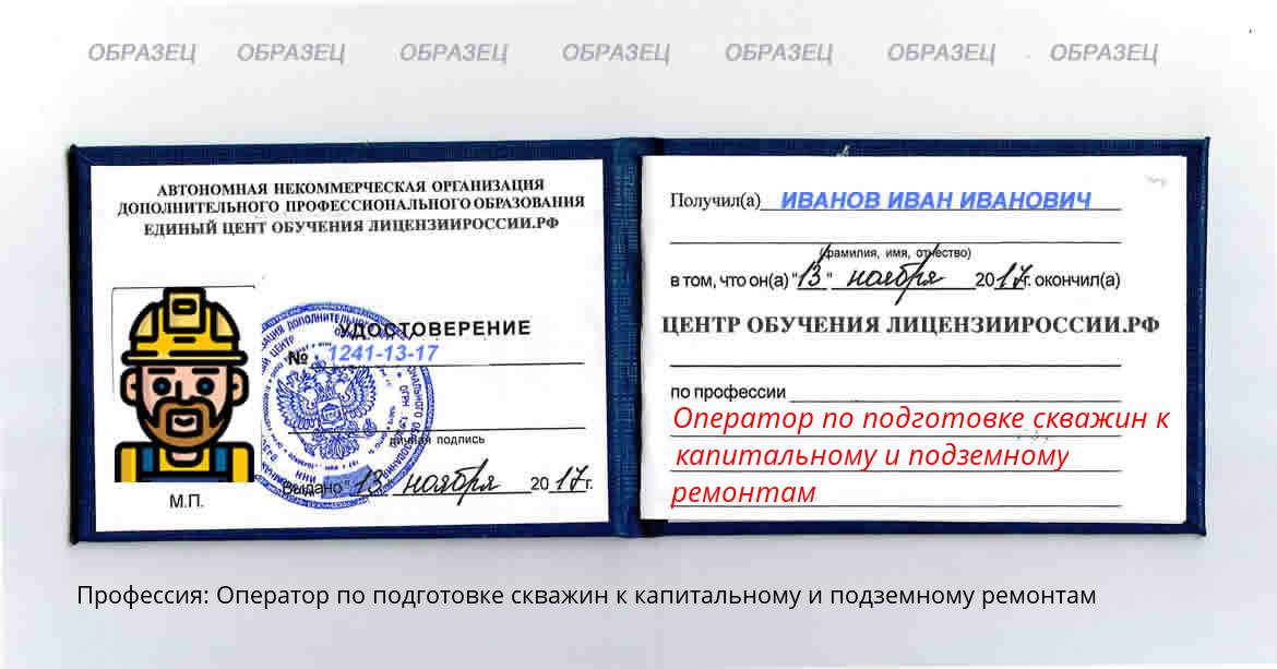 Оператор по подготовке скважин к капитальному и подземному ремонтам Кировск